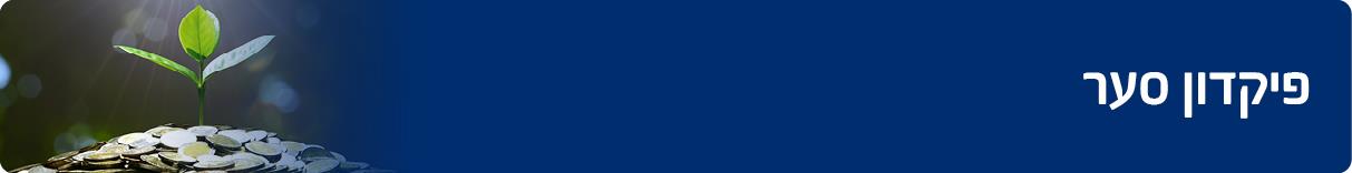 מגוון פיקדונות וחסכונות - פיקדון סער